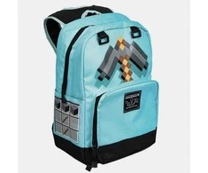 Cann Minecraft mokyklinė kuprinė 40 cm, mėlyna