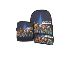 Cann ROBLOX mokyklinė kuprinė, krepšys ir pieštukinė