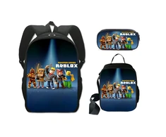 Cann ROBLOX mokyklinė kuprinė, krepšys ir pieštukinė