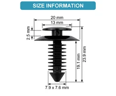 Carso "Ford F150 Explorer Lincoln" fiksatorius N801925S N802900S 20vnt.