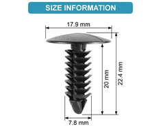 CARSO stumiamojo kaiščio fiksatorius 6030441, 50 vnt.