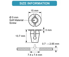 Carso VW Audi Skoda SEAT Išplėtimo veržlės tvirtinimo spaustukas, skirtas ratų korpuso įdėklui 50vnt N90833801