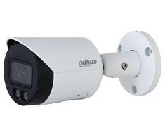 Dahua IP kamera, cilindras, 8 MP, „STARLIGHT“, 1/2,7 colio, 2,8 mm, 111° F1,6, 25 kadrai per sekundę, IR+LED 30 m, WDR, IVS, IP67, mikrofonas