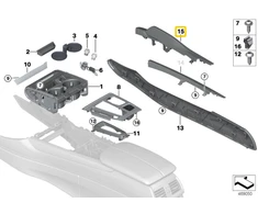 Dešinė Kelių Atrama BMW X6 F16 09 2013 05 2019 Originalus 51169299130