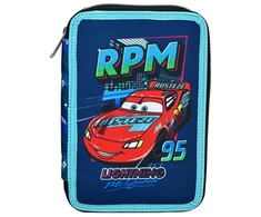 "Disney Cars" pripildytas penalas su 2 skyriais