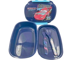 "Disney Cars" sumuštinių dėžutės stalo įrankių rinkinys