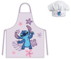 Disney Lilo ir Stitchas 2 dalių vaikiškos prijuostės ir kepurės rinkinys