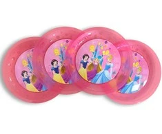 "Disney" princesės lėkštės, 4 dalių rinkinys, 21 cm