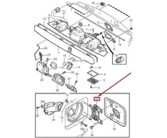Dujų bako degalų dangtelio durų dangtelio laikiklio vyris Volvo C70 S70 V70