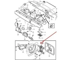 Dujų bako degalų dangtelio durų dangtelio laikiklio vyris Volvo C70 S70 V70