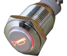 ESUPPORT jungiklis Raudona LED šviesa Metalinis garsiakalbis CXCP35