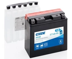 EXIDE YT14B-BS / ET14B-BS AKUMULIATORIUS 12Ah AGM