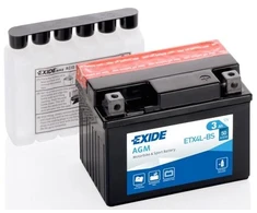 EXIDE YTX4L-BS / ETX4L-BS 3Ah AGM akumuliatorius