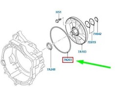Ford Focus Ii 2008 Variklio Siurblio O Žiedo Antspaudas Originalus 5066043