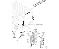 Galinis Dešinys Rūkas LAND ROVER NEW DEFENDER 2020 L663 Originalus LR130824
