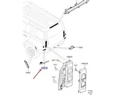 Galinis Dešinys Rūkas LAND ROVER NEW DEFENDER 2020 L663 Originalus LR130824