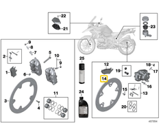 Galinis Stabdžių Diskas BMW R 1200 GS R 1250 GS Originalus 34218526568
