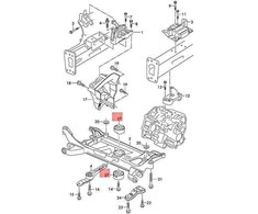Guminis Metalinis Elementas VAG Audi A3 Volkswagen Golf Originalus 5Q0199867C