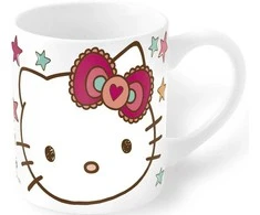 Hello Kitty porceliano puodelis 325 ml dovanų dėžutėje