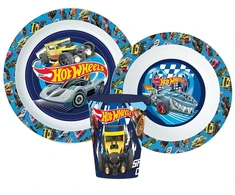 Hot Wheels Mėlyna Fire indų rinkinys, mikroplastiko rinkinys su 260 ml puodeliu