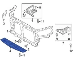HYUNDAI Front Radiator Support Splash Shield