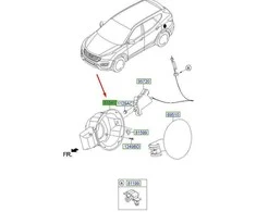 HYUNDAI Fuel Tank Filler Door Housing Cover