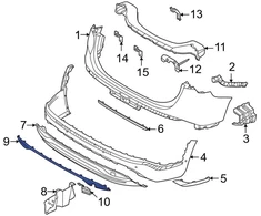 HYUNDAI Rear Lower Bumper Trim Cover