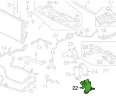 Jaguar (10-15) XF XJR XKR Variklio aušinimo termostatas MOTORAD C2Z19929 NAUJAS