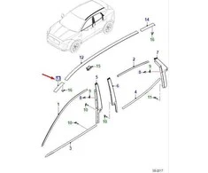 JAGUAR E-PACE X540 Priekinis Kairysis Stogo Juostos Apdailos J9C3708LML NAUJA ORIGINALI