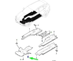 Jaguar F PACE X761 2016 Variklio Apsauga Originalus T4A26302