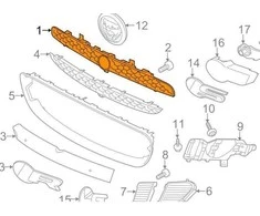 Jaguar F Type Viršutinė Grotelė Originalus T2R2822