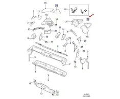 JAGUAR F-TYPE X152 Dešinysis Galinis Kabrioleto Dangtis T2R2131LAA NAUJAS ORIGINALUS