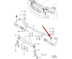 JAGUAR XE X760 Priekinis Dešinysis Panele Laikiklis Rėmas T4N3260 NAUJAS ORIGINALUS