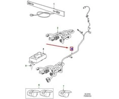 JAGUAR XF X260 Nuimamas Priekabos Laidų Rinkinys T2H51384 NAUJAS ORIGINALUS