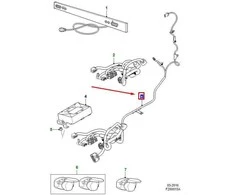 JAGUAR XF X260 Nuimamas Priekabos Laidų Rinkinys T2H51384 NAUJAS ORIGINALUS