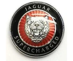 Jaguar XK 8 X100 Priekinis Bamperio Grotelės Emblema Ženklelis HJB5900AA NAUJAS ORIGINALUS