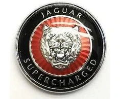 Jaguar XK 8 X100 Priekinis Bamperio Grotelės Emblema Ženklelis HJB5900AA NAUJAS ORIGINALUS