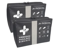 Jk Medical 2023m. Liepos 1d. atnaujintos sudėties Pirmosios pagalbos rinkinys, vaistinėlė 2 vnt.