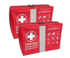 Jk Medical 2023m. Liepos 1d. atnaujintos sudėties Pirmosios pagalbos rinkinys, vaistinėlė 2 vnt.