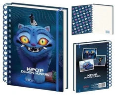 KNYGA K pop Demon Hunters Derpy 3D spiralinis užrašų knygelė