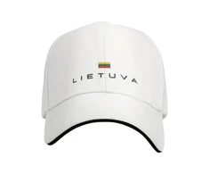 Kepurė Cann Lietuvos vėliava Beisbolo kepuraitė balta