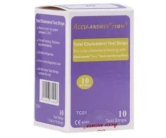 Kraujospūdžio matuoklis Accu Answer iSaw cholesterolio testų juostelės 10 juostelių TC01