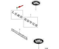 LAND ROVER DEFENDER Kapoto LAND Emblema DAB500290 Naujas Originalus