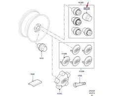 LAND ROVER DEFENDER L663 Ratlankio varžto raktas Adapteris LR133518 NAUJAS ORIGINALUS