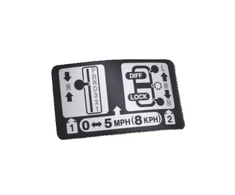 Land Rover Defender Range Rover Classic Etiketė Įspėjimas Originalus BTR9547