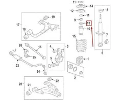 LAND ROVER DISCOVERY 3 L319 Galiniai amortizatoriaus tarpiklis RNG500060 NAUJAS ORIGINALUS