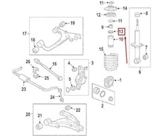 LAND ROVER DISCOVERY 3 L319 Galiniai amortizatoriaus tarpiklis RNG500060 NAUJAS ORIGINALUS