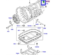 Land Rover Discovery 3 Range Rover L322 Galinis sandariklis Originalus TZB500010