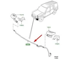 LAND ROVER DISCOVERY 3 Žibintų plovimo žarna DNH000142 Nauja originali