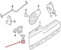 LAND ROVER DISCOVERY 4 L319 Galinės durys vyrio varžtas RYG500980 NAUJAS ORIGINALUS